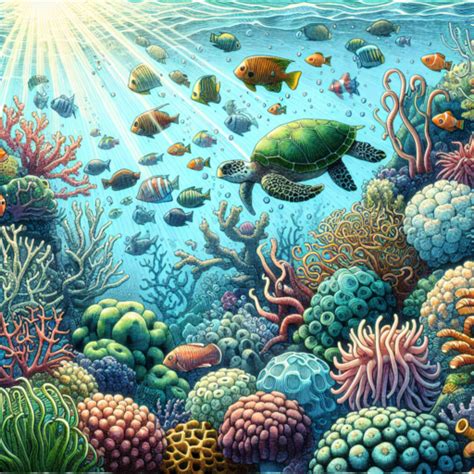 Mastering Realistic Underwater Scenes: A Guide to Drawing Techniques.